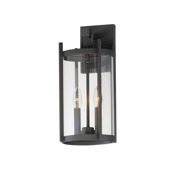 30064CLBK Maxim Lighting Belfry - 2 Light Outdoor Wall Mount-16 Inches Tall and 8 Inches Wide