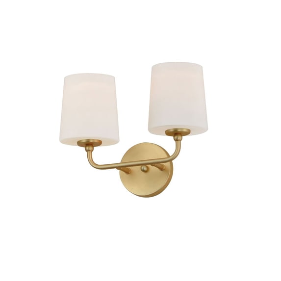 12092SWSBR Maxim Lighting Bristol - 2 Light Wall Sconce-10 Inches Tall and 13.25 Inches Wide-Satin Brass Finish
