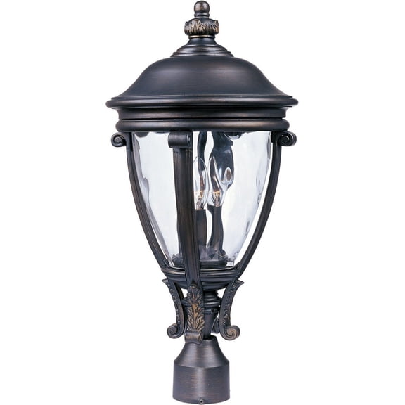Maxim Camden VX Three Light 23-Inch Outdoor Post Light - Golden Bronze - 41421WGGO