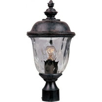 Maxim Carriage House DC One Light 19-Inch Outdoor Post Light - Oriental Bronze - 3426WGOB