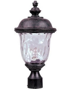 Maxim Carriage House VX One Light 19-Inch Outdoor Post Light - Oriental Bronze - 40426WGOB