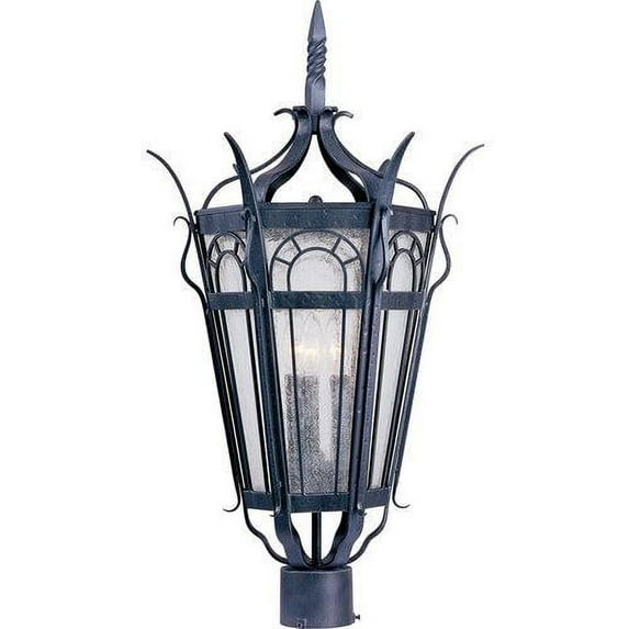 Maxim Cathedral 3-Light Pole/Post Lantern Country Forge - 30040CDCF