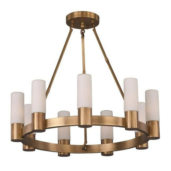 22418SWNAB-Maxim Lighting-Contessa-Nine Light Chandelier in European style-27 Inches wide by 24 inches high