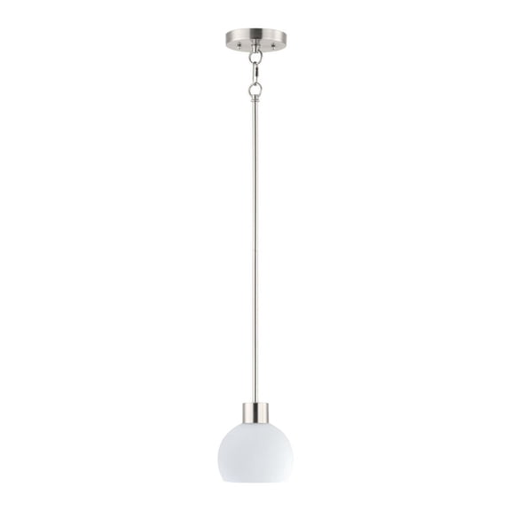 91270SWSN-Maxim Lighting-Coraline-1 Light Mini Pendant-6 Inches wide by 6.25 inches high-Satin Nickel Finish