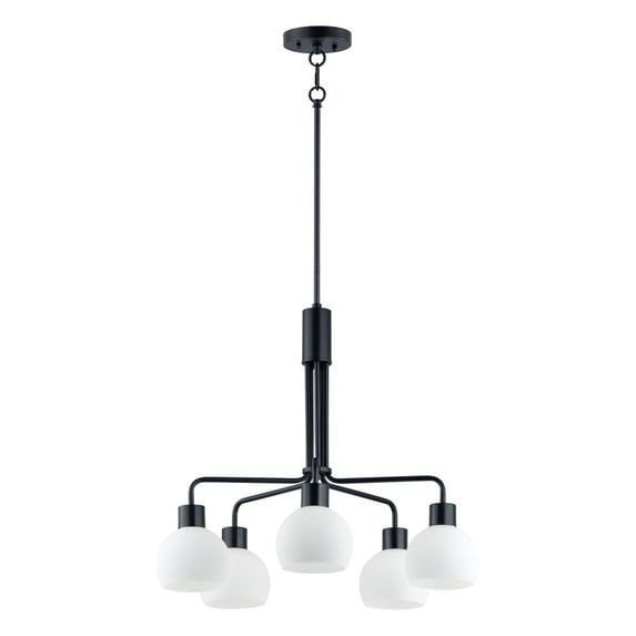 11277SWBK Maxim Lighting Coraline-5 Light Chandelier-26.75 Inches wide by 23 inches high-Black Finish -Traditional Installation