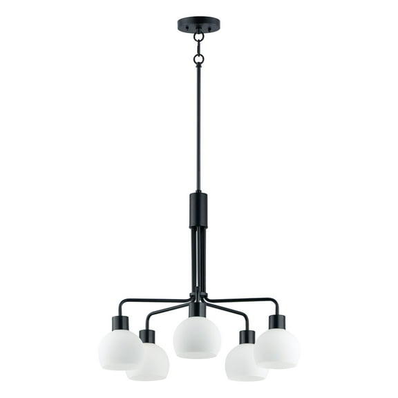 11277SWBK-Maxim Lighting-Coraline-5 Light Chandelier-26.75 Inches wide by 23 inches high-Black Finish    -Traditional Installation