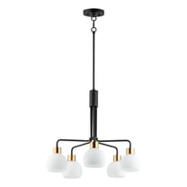 11277SWBZSBR Maxim Lighting Coraline-5 Light Chandelier-26.75 Inches wide by 23 inches high-Bronze Rupert Finish    -Traditional Installation