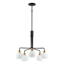 11277SWBZSBR-Maxim Lighting-Coraline-5 Light Chandelier-26.75 Inches wide by 23 inches high-Bronze Rupert Finish    -Traditional Installation