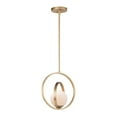 thumbnail image 1 of 26052SWSBR Maxim Lighting Coronet - 12 Inch 1 Light Pendant-Satin Brass Finish, 1 of 4