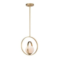 26052SWSBR Maxim Lighting Coronet - 12 Inch 1 Light Pendant-Satin Brass Finish