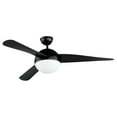 thumbnail image 1 of 88802BK Maxim Lighting Cupola - 52 Inch 3 Blade Ceiling Fan with Light Kit-Black Finish-E26 Medium Lamp Base Type, 1 of 5