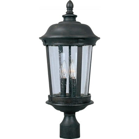 Maxim Dover DC Three Light 21-Inch Outdoor Post Light - Bronze - 3021CDBZ