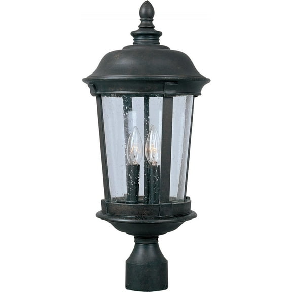 Maxim Dover DC Three Light 21-Inch Outdoor Post Light - Bronze - 3021CDBZ