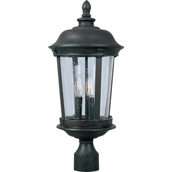 Maxim Dover DC Three Light 21-Inch Outdoor Post Light - Bronze - 3021CDBZ