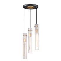 Maxim Lighting - Three Light Chandelier - Chandelier - Flambeau-3 Light