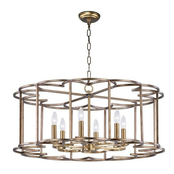24735BZF-Maxim Lighting-Helix-Six Light Chandelier-31.5 Inches wide by 14.5 inches high -Traditional Installation
