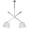 thumbnail image 1 of 60144WAPC-Maxim Lighting-Hotel-Pendant 2 Light White Wafer Fabric-13.75 Inches wide by 33 inches high, 1 of 3