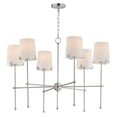 thumbnail image 1 of 32366WTSN Maxim Lighting Huntington - 6 Light Chandelier-32 Inches Tall and 34 Inches Wide-Satin Nickel Finish    -Traditional Installation, 1 of 5