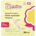 thumbnail image 1 of Maxim Hygiene Products Organic Cotton Plastic Applicator Tampons, Regular,  16 Count, 1 of 2