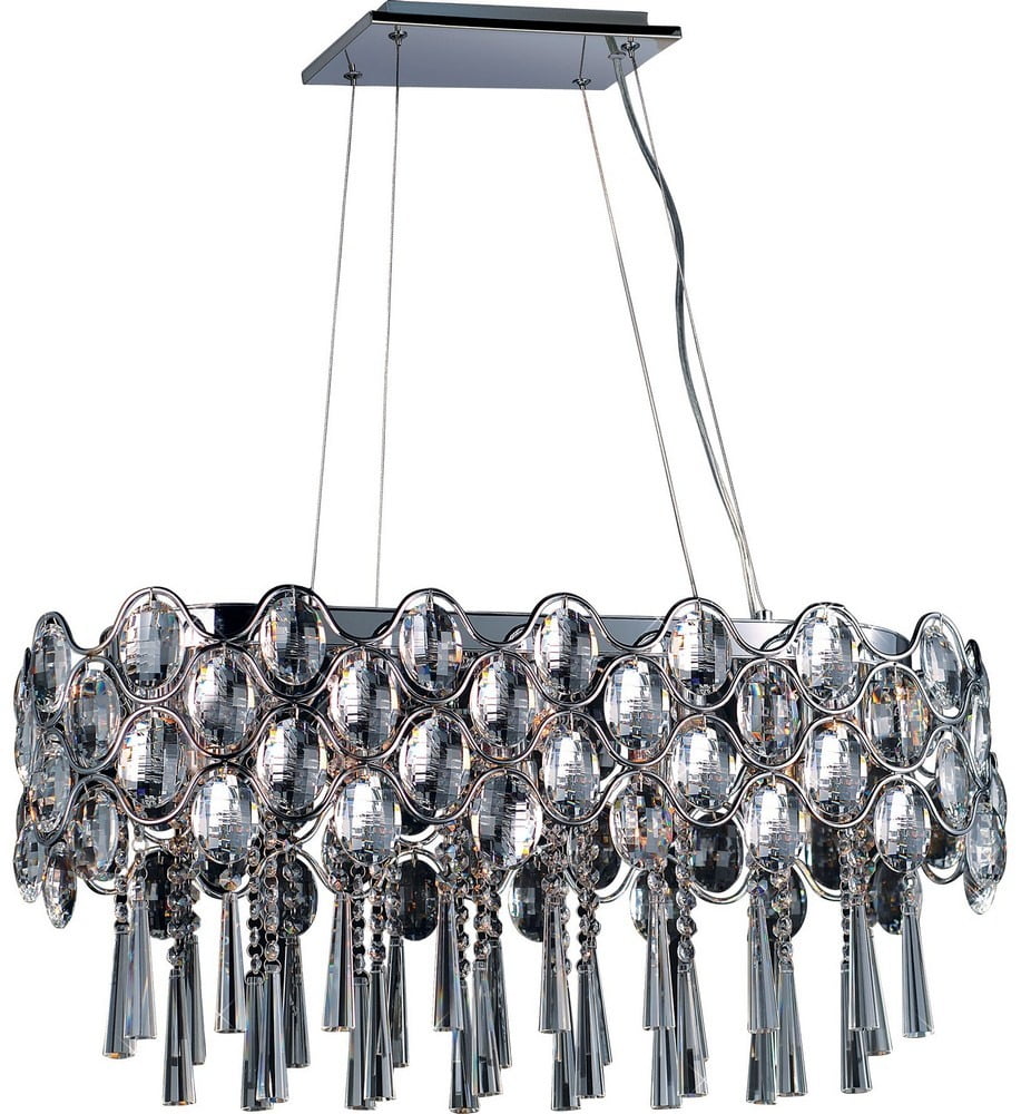 39926BCPC-Maxim Lighting-Jewel-Nineteen Light Pendant in Crystal style-11.5 Inches wide by 11 inches high