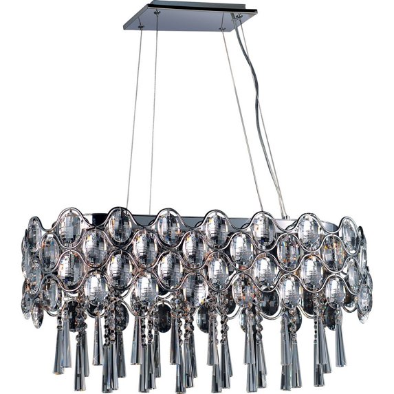 39926BCPC-Maxim Lighting-Jewel-Nineteen Light Pendant in Crystal style-11.5 Inches wide by 11 inches high