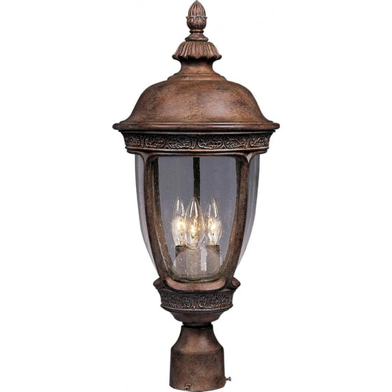 Maxim Knob Hill DC Three Light 22-Inch Outdoor Post Light - Sienna - 3460CDSE