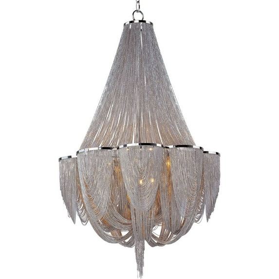 -Twelve Light Chandelier In Modern Style-27 Inches Wide By 43 Inches High -Traditional Installation Maxim Lighting 21466Nkpn