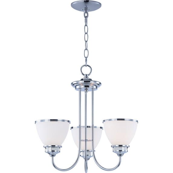 21584SWPC-Maxim Lighting-Novus - 3 Light Chandelier-17.5 Inches Tall and 17.75 Inches Wide