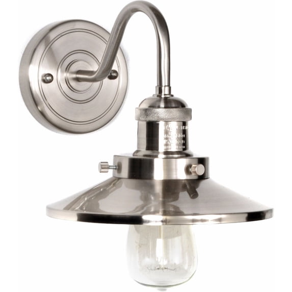 Maxim Lighting 25080SN/BUI Mini Hi-Bay 1 Light Wall Sconce, Satin Nickel