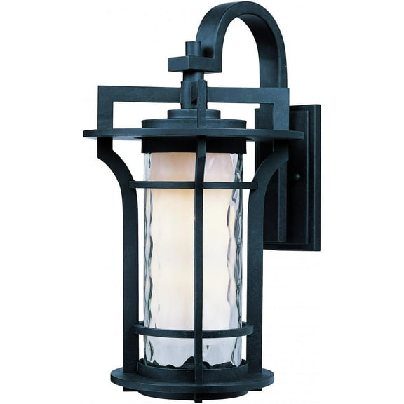 Maxim Lighting 30484WGBO Oakville 1-Light Outdoor Wall Lantern - Black Oxide
