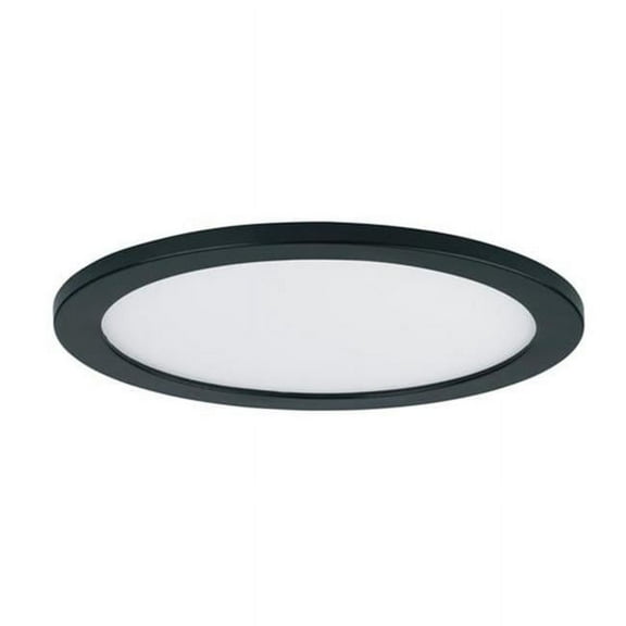Maxim Lighting 58736WTBK 15 in. Wafer 3000K Round LED Surface Mount Ceiling Light, Black