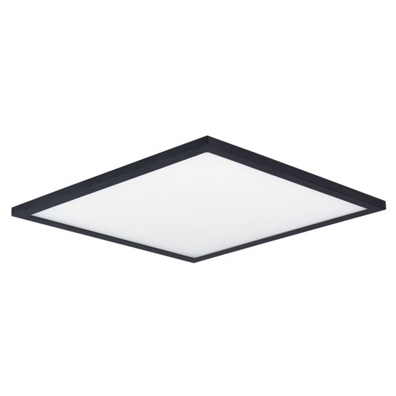 Maxim Lighting 58738WTBK 15 in. Wafer 3000K Square LED Surface Mount Ceiling Light, Black