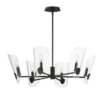 32356CLBK Maxim Lighting Armory - 6 Light Chandelier-10.5 Inches Tall and 28.5 Inches Wide-Black Finish