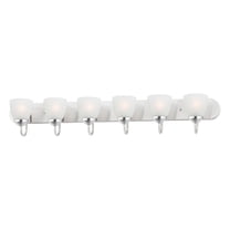 Axis 6 - Light Polished Chrome Incandescent Glass And Steel Wall Sconce