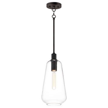 11114CLBK Maxim Lighting Babylon - 16 Inch 1 Light Pendant-Black Finish    -Traditional Installation