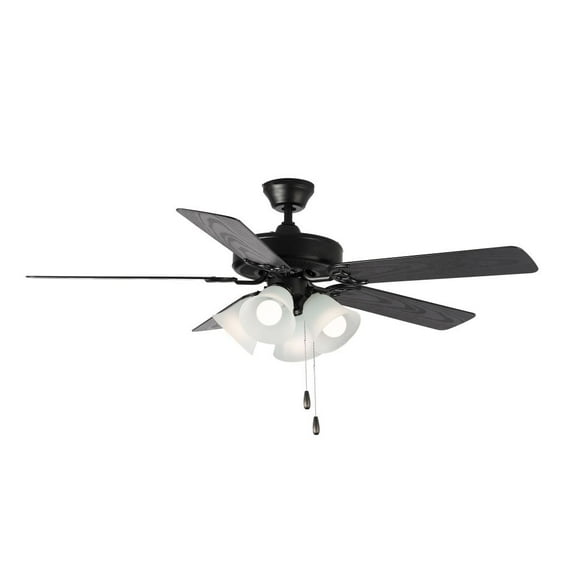 Maxim Lighting - Basic-Max - 5 Blade Ceiling Fan with Light Kit In Traditional