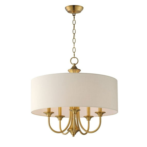 10015OMNAB Maxim Lighting Bongo-Five Light Pendant-22 Inches wide by 20.75 inches high-Natural Aged Brass Finish -Traditional Installation