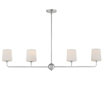 12097SWSN Maxim Lighting Bristol - 4 Light Linear Pendant-10.5 Inches Tall and 48 Inches Long-Satin Nickel Finish