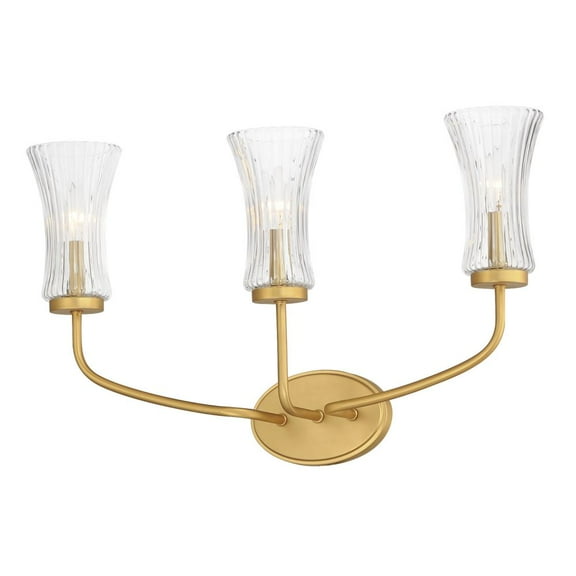 16153CRNAB Maxim Lighting Camelot - 3 Light Wall Sconce-18.5 Inches Tall and 16.5 Inches Wide