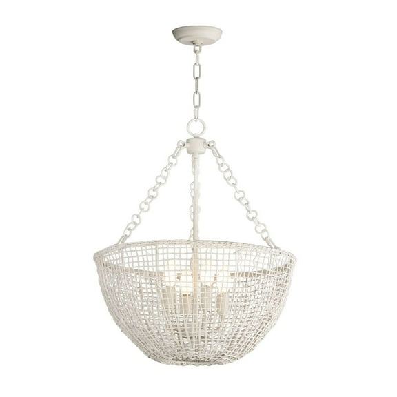 22473WWT-Maxim Lighting-Cestino - 4 Light Pendant-25.5 Inches Tall and 21 Inches Wide-Weathered White Finish