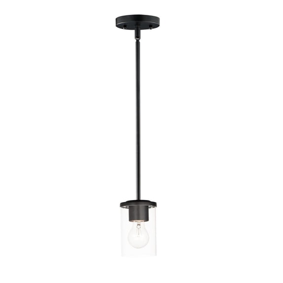 90200CLBK Maxim Lighting Corona - 1 Light Mini Pendant-Black Finish