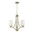 thumbnail image 1 of 20033SWSBR Maxim Lighting Deven - 3 Light Mini Chandelier In Modern Style-20 Inches Tall and 18 Inches Wide-Satin Brass Finish, 1 of 5