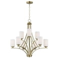 thumbnail image 1 of 20036SWSBR Maxim Lighting Deven - 9 Light 2-Tier Chandelier In Modern Style-32 Inches Tall and 32 Inches Wide-Satin Brass Finish    -Traditional, 1 of 5
