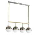 thumbnail image 1 of 12414SWSNSBR-Maxim Lighting-Duke - 4 Light Linear Pendant-14.75 Inches Tall and 8.75 Inches Wide-Satin Nickel/Satin Brass Finish, 1 of 5