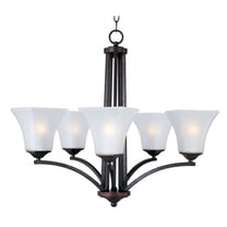 20095FTOI Maxim Lighting Aurora-5 Light Chandelier in Contemporary style-26 Inches wide by 23.5 inches high-Oil Rubbed Bronze Finish    -Traditional