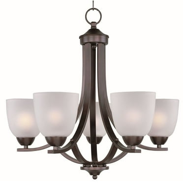 11225FTOI-Maxim Lighting-Axis-Five Light Chandelier in Transitional style-24 Inches wide by 20.5 inches high-Oil Rubbed Bronze Finish    -Traditional