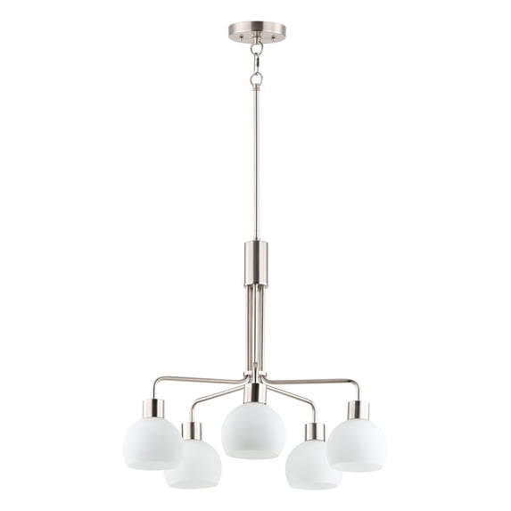 11277SWSN Maxim Lighting Coraline-5 Light Chandelier-26.75 Inches wide by 23 inches high-Satin Nickel Finish -Traditional Installation