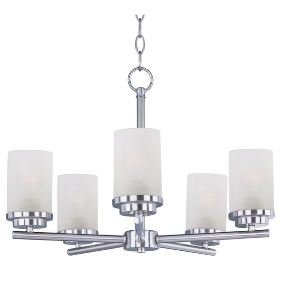 10205FTSN Maxim Lighting Corona-Five Light Chandelier in Contemporary style-22 Inches wide by 19 inches high     -Traditional Installation
