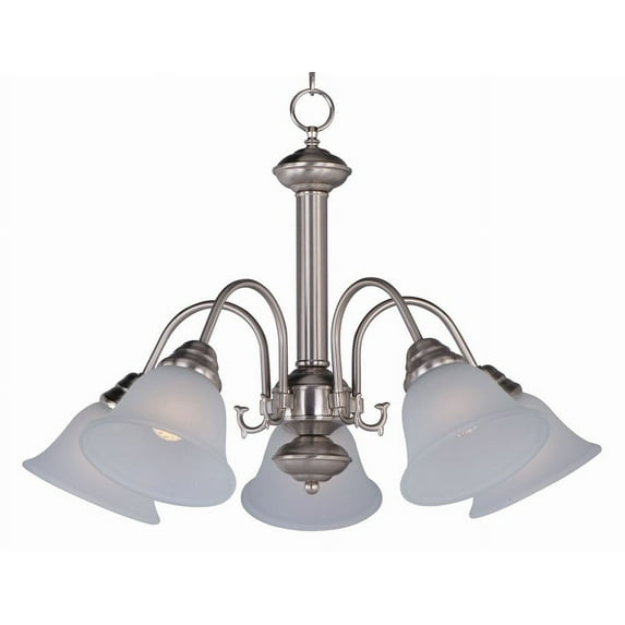 -Five Light Chandelier In Transitional Style-24 Inches Wide By 17 Inches High -Traditional Installation Maxim Lighting 2698Ftsn
