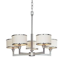 12055WTSN Maxim Lighting Nexus-Five Light Chandelier in Contemporary style-27.75 Inches wide by 22.75 inches high-Satin Nickel Finish    -Traditional